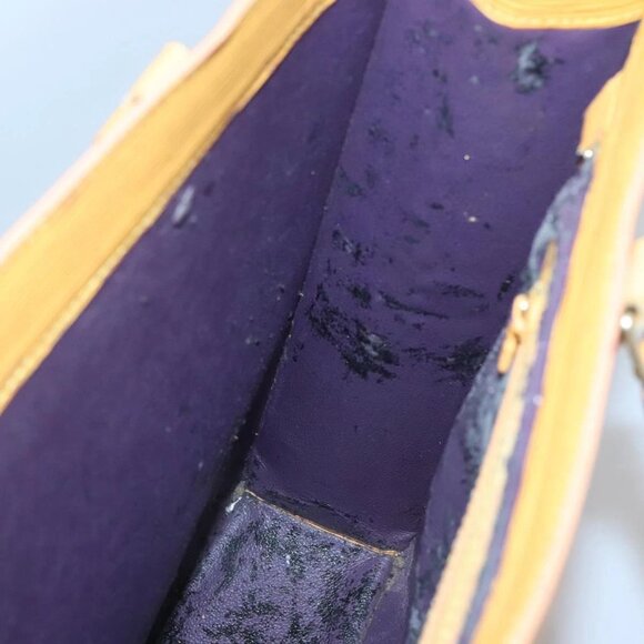 LOUIS VUITTON Epi Sac Plat Hand Bag Yellow M52079 LV Auth 121570 - Picture 12 of 16